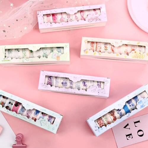 10 Pcs / Set washi tape plant stationery Kawaii washi Creative masking tape washitape scrapbooking cinta adhesiva decorativa