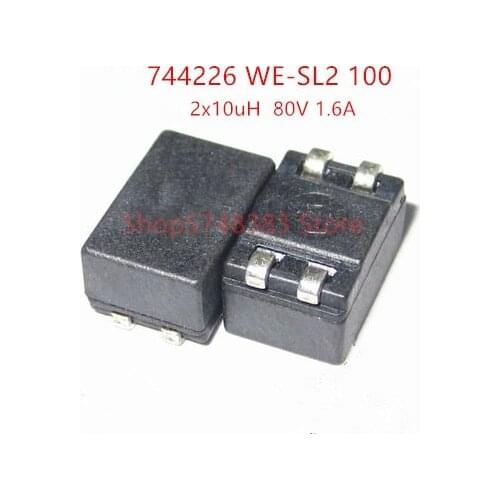 10PCS/LOT 744226 WE-SL2 WE100 100 10UH 1.6A 9.2X6X5MM Common mode inductor
