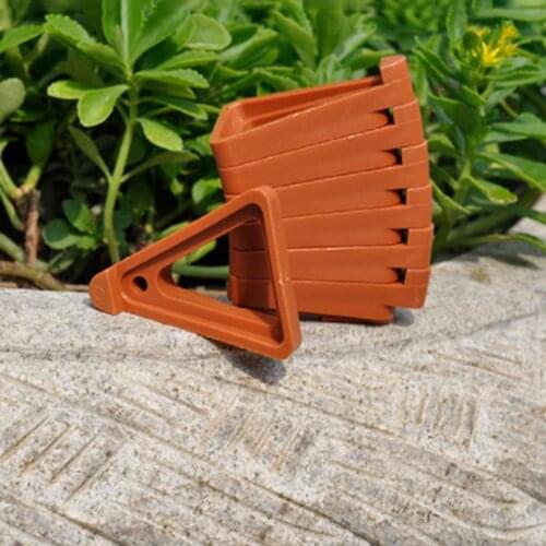 12pcs Garden Plant Flower Pot Feet Stand Invisible Risers Toes Lifters Triangle