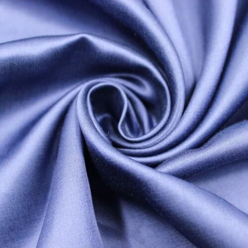 13 mm 140 cm Silk Cotton Sateen Fabric 50% Mulberry Silk 50% Cotton white black blue gray colors 10 meters small wholesale
