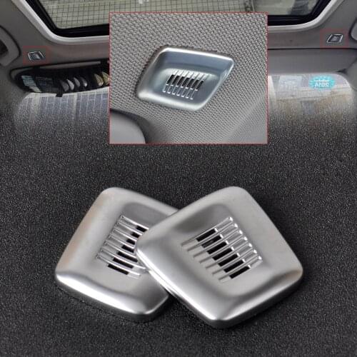 2pcs Chrome Interior Roof Dome Microphone Cover Trim Fit for BMW F30 F32 F07 F10 F15 F12 F25 X3 X5 3 4 5 6 Series