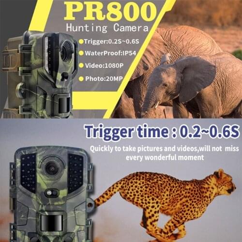20MP Trail Camera,1080P Hunting Camera with Infrared Sensor for Wildlife Monitor