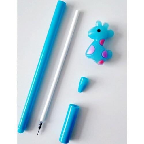 20 PCs Gel Pens Korean Creative Cute Black Student Carbon Signature Pen Flower Deer Neutral Pen Kawaii School Office Supplies