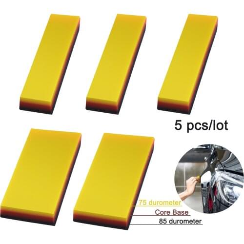 EHDIS 5PCS Window Foil Film Vinyl Rubber Squeegee Wrap Wallpaper TPU Soft Scraper Car Glass Water Wiper 2 in 1 Cleaning Tool Set