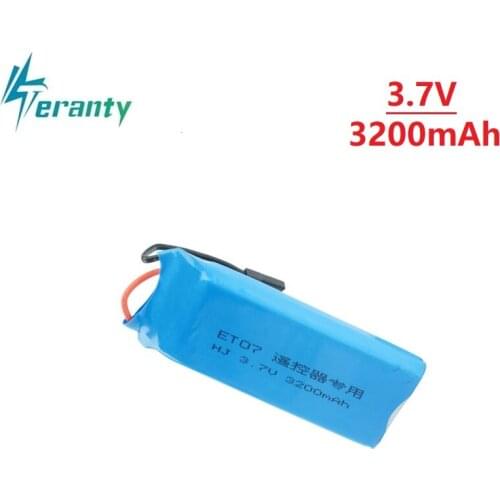 Original Lipo Battery For Transmitter 1S 3.7V 3200mAh 8C for WFLY ET07 X4 WFLY T7 T6II RC Radio Remote Control Spare Parts 1Pcs