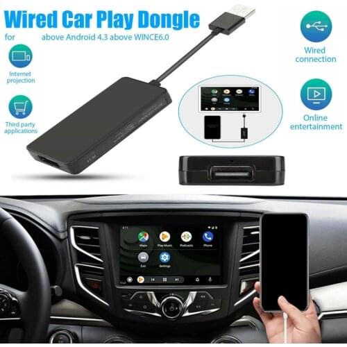 Wireless USB CarPlay Dongle Adapter Player for Android IOS Car Auto Navigation Player Music