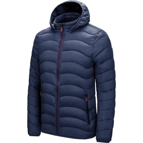 Brand Winter Warm Hooded Parka Men Jacket Coat Fashion Casual Spring Jackets Men Windproof Zipper Pocket Men Parkas