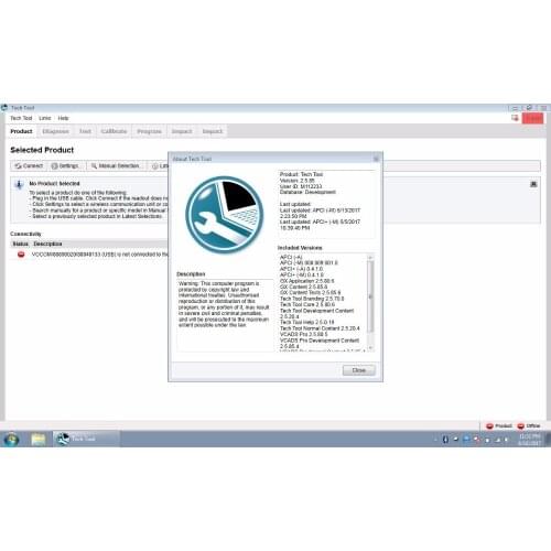 For Premium Tech Tool PTT 2.5.86 VCADS Pro [2017] Development + developer+ DEV2tool for volvo diagnostic program free shipping