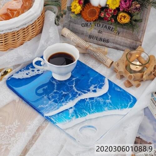 Hot Rectangle Tray Coaster Silicone Mold Resin Molds For DIY Crystal Epoxy Resin Coaster Home Decoration Resin Crafts