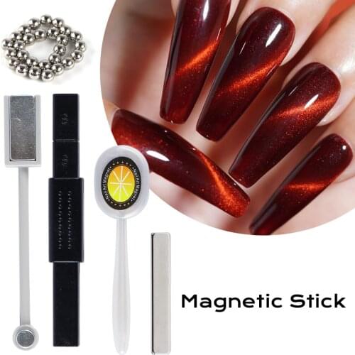 Nail Magnet Stick For Cat Eyes Gel Polish Strong Magnetic Pen Painting Strip Line Flower Design DIY Varnish Manicure Tool NT1612