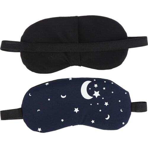 1PCS Sleeping Eye Mask Cotton Soft Sleep Aid Travel Rest Eye Shade Cover Blindfold Unisex Women Men