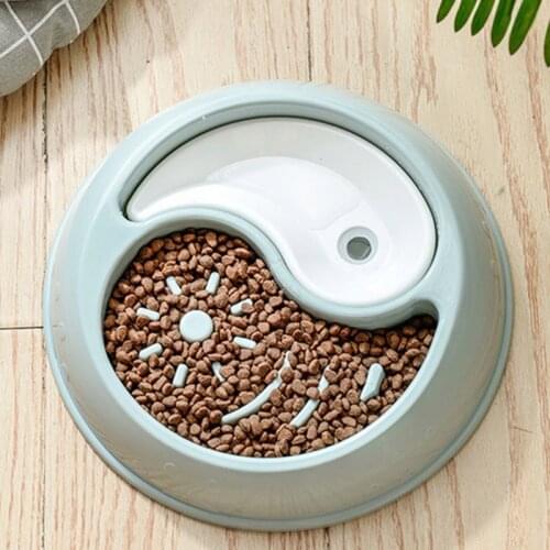 Pet Cat Dog Stopping Anti-child Slow Food Bowl Health Feeding Portable Home Travel Dog Food Feeding Slow Bowl Anti-anxiety Bowl