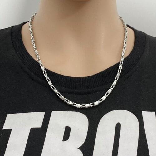 Fashion personality trend mens titanium steel bicycle chain stainless steel necklace jewelry hot sale