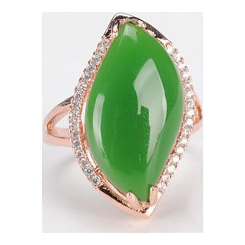 Natural Green Hetian Jade 925 Silver Ring Chinese Jadeite Amulet Fashion Charm Jewelry Hand Carved Crafts Gifts for Women Men