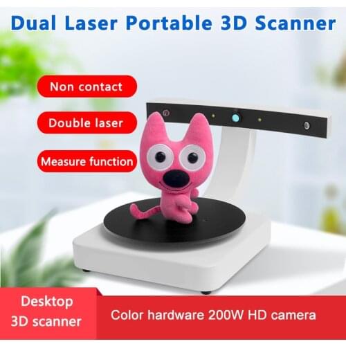 New Arrival 32Bits Dual Laser 3D Scanner 3D Printer Scan 2MP CMOS Image Sensor USB Interface 3D Scan for 3D Printer