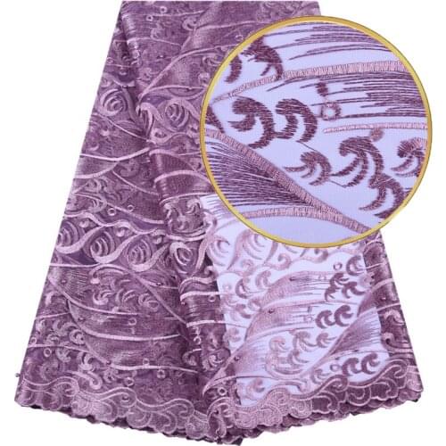 New Design Nigerian French Lace Fabrics 2019 African Tulle Lace Fabric High Quality African Lace Fabric For Wedding Dress 1572
