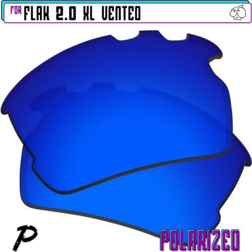 EZReplace Polarized Replacement Lenses for - Oakley Flak 2.0 XL Vented Sunglasses - Navy P