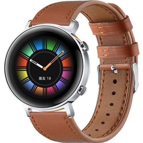 Quick Release Watch Bands Magic WATCH GT2 Leather Replacement Strap for Smart Watch with stainless steel Buckle Band WB270