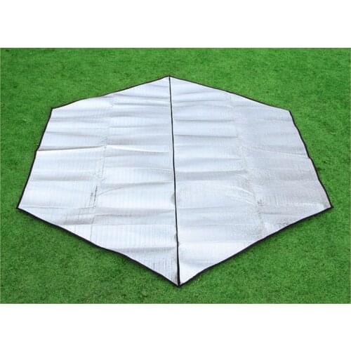 Hexagonal Multi-size Aluminum Film Mat Moisture-proof Mat Picnic Mat Tent Mat 240*240cm