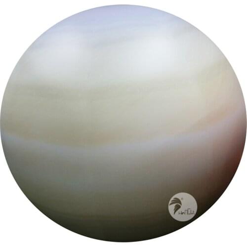 Shopping Centre Advertising Decoration 2m LED Saturn Inflatable Balloons