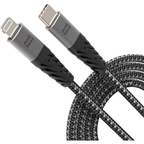 USB-C to Lightning Cable 6FT MFi-Certified Nylon Braided 3A Fast Power Delivery Charging 60W Type C For iPhone 12/12 Pro Max