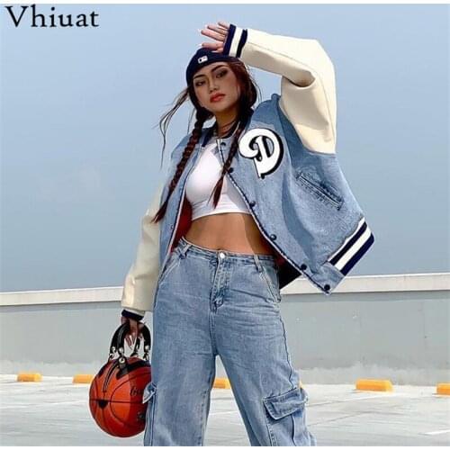 VHIUAT Womens Denim Jackets