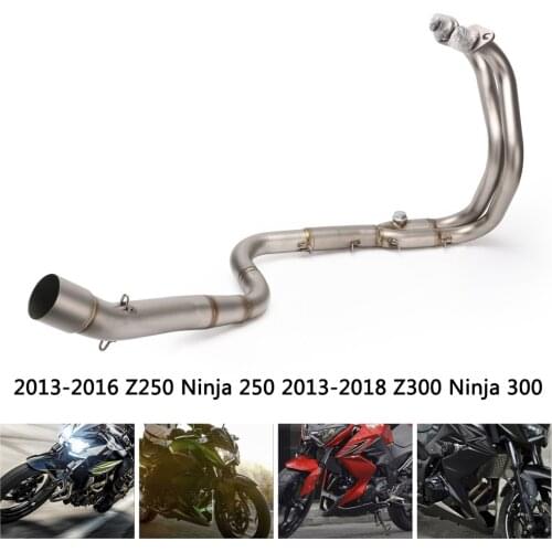 51 mm Header Pipe for Kawasaki Z250 Z300 Ninja 250 300 Exhaust Pipe Motorcycle Stainless Steel Front Collector Slip On Exhaust