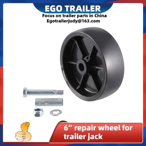 EGO TRAILER spare parts jockey wheel 6" replacement wheel kit for trailer jack 1200lbs trailer parts