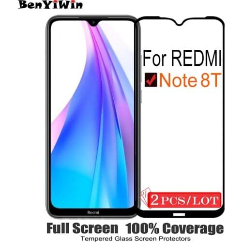 2PCS Original Full Cover Screen Protector Tempered Glass For Xiaomi Redmi Note 8T On Protective Glass Case For redmi Note8T Film