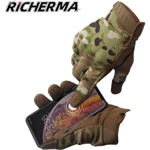 Winter Full Finger Motorcycle Gloves Men Touch Screen Tactical Gloves Summer Women Motocross Gloves Scooter Enduro Racing Riding