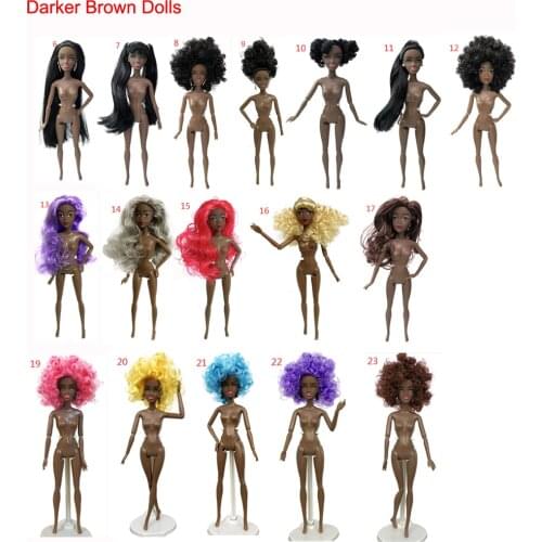 1/6 Doll Black African Nude Doll 11/12 Joints Black Skin Doll Body Black Skin Childrens Pretty Girl Toy Gift