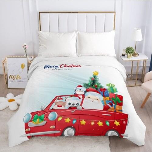 1pc Children Cartoon Duvet cover Quilt/Blanket/Comfortable Case 140x200 Single Size Cute Bedding for child kids baby christmas