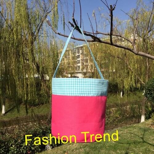 100pcs/lot Wholesale Chevron Easter Baskets Classic Design Chevron Collection Totes Buckets for Easter Holiday