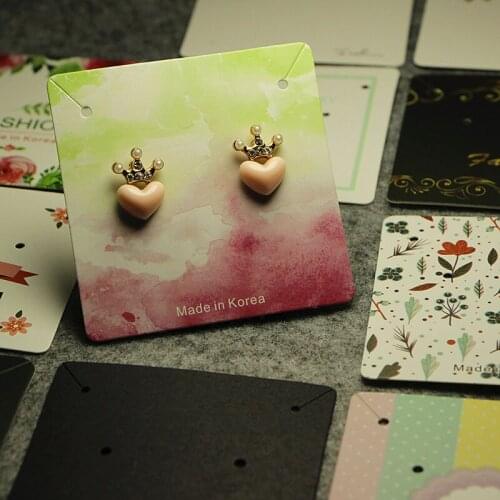 100 Pieces/Lot Jewelry Packaging & Display Card Brooch Earrings Hairpin Jewelry Display Price Tags DIY Handmade Packaging