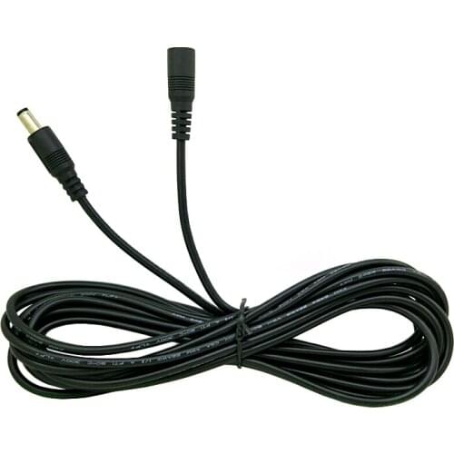 12V copper power cord DC extension cord monitoring adapter cable 5.5 x2.1mm adapter male and female plug 2 meters