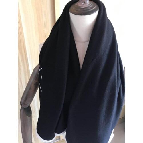 2020 new arrival fashion winter autumn black 100% cashmere scarf wrap 200*100 cm warm high quality long shawl women lady gift