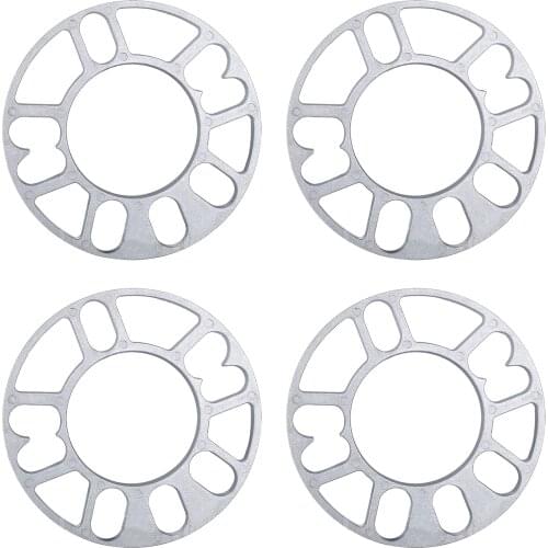 4pcs Universal Adapter Wheel Spacers Plate Hub Widened Car 5mm 8mm 10mm Seals Modified Aluminum Alloy ET 4 5 Stud Track