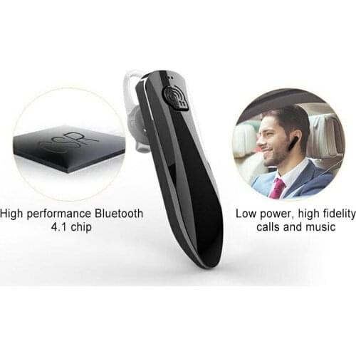 J10 Car Wireless Blue tooth Headset 4.1 70 Hours Long Standby Headphones Mini Hands-free Earbud with Microphone for Smart Phone