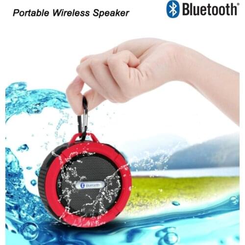 Wireless Bluetooth Speaker Portable Car Audio Subwoofer Speaker Waterproof Mini Portable Suction Cup Loudspeaker Support TF Card