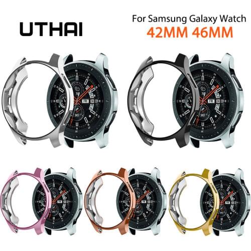 UTHAI For Samsung Galaxy 46mm 42mm watch case Galvanized protective cover TPU advanced material For Galaxy 46MM 42MM case G03