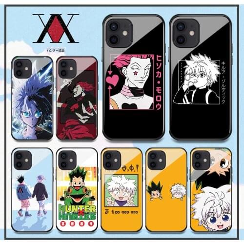 Hunter X Hunter HXH Anime Hisoka phone tempered glass Case for IPhone X XR XS MAX SE2 6 7 8 Plus 11 12 13 pro MAX 13 12mini Case