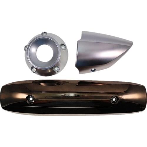 For YAMAHA TMAX500 TMAX530 Tmax 2011-2016 Motorcycle Sccoter Chrome Exhaust Heat Insulation Cover Muffler Cover