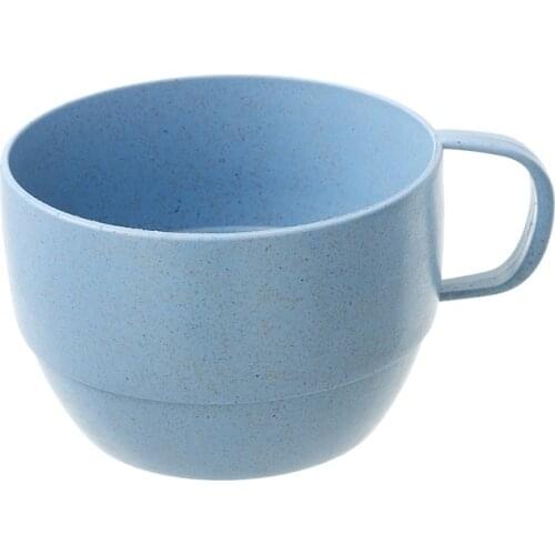 1 Piece of Exquisite Top-grade Plastic 300-400 Ml Coffee Cup and Saucer Teacup European-style Milk Cup Teacup Simple Household