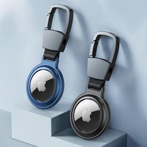 Magnetic Metal Protective Airtag Case For Airtags Cover Keychain Holder For Apple Tracker Anti-lost Device For AirTag Case