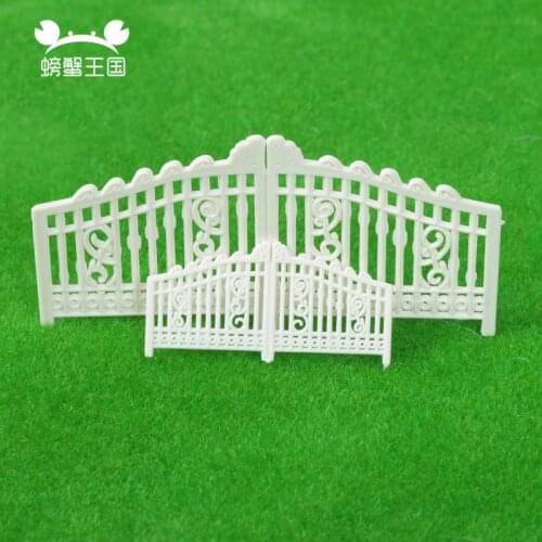 10pcs 1:100 1:200 Scale Model Garden Door Building Sand Table DIY Material Landscape Fence