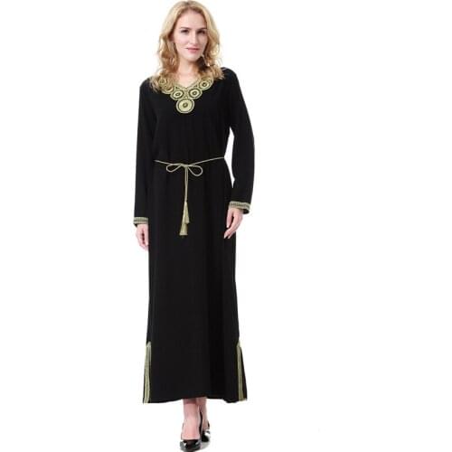 Muslim Long Sleeve Abaya Full Dresses Africa Long Robe Islamic Dress Middle East Ramadan Arab Islamic Clothing Africa Costume