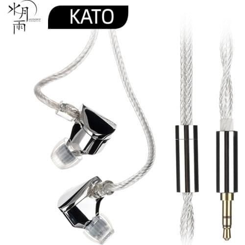 MOONDROP KATO Earphone Flagship Advanced Technology Dynamic HiFi IEMs with Detachable Cable