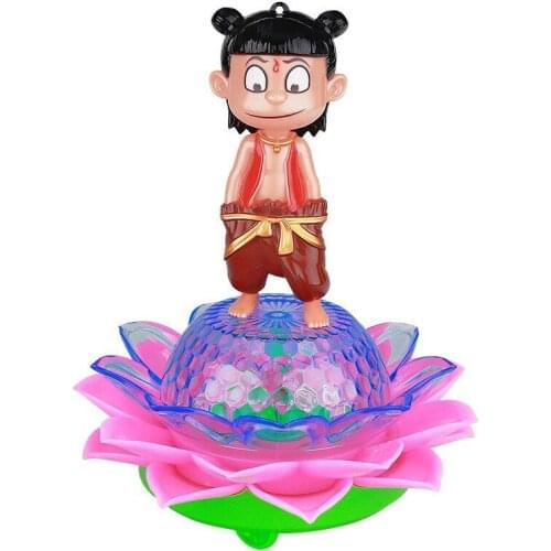 Nezha toy lantern boys electric light Nezha childrens toy creative lantern Electric luminous toys with music
