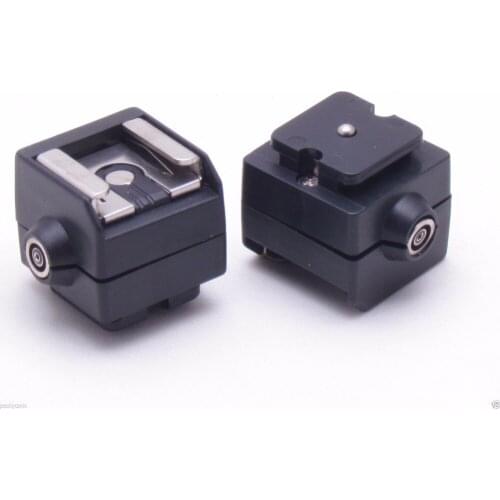 New SC-2 Flash Hot Shoe PC Sync Socket Adapter for Canon for Nikon