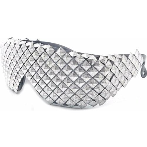 MINCL / Chao domineering exaggerated pyramid personality glasses GAGA nightclub bar tide goods performance stage men and womenJW